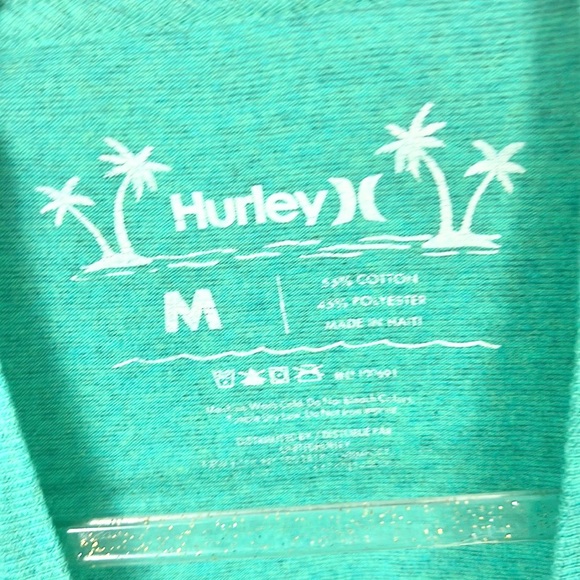 HURLEY |💀🍍Green Heathered Pineapple Skull Printed Skater Surfer T-Shirt - Picture 5 of 5